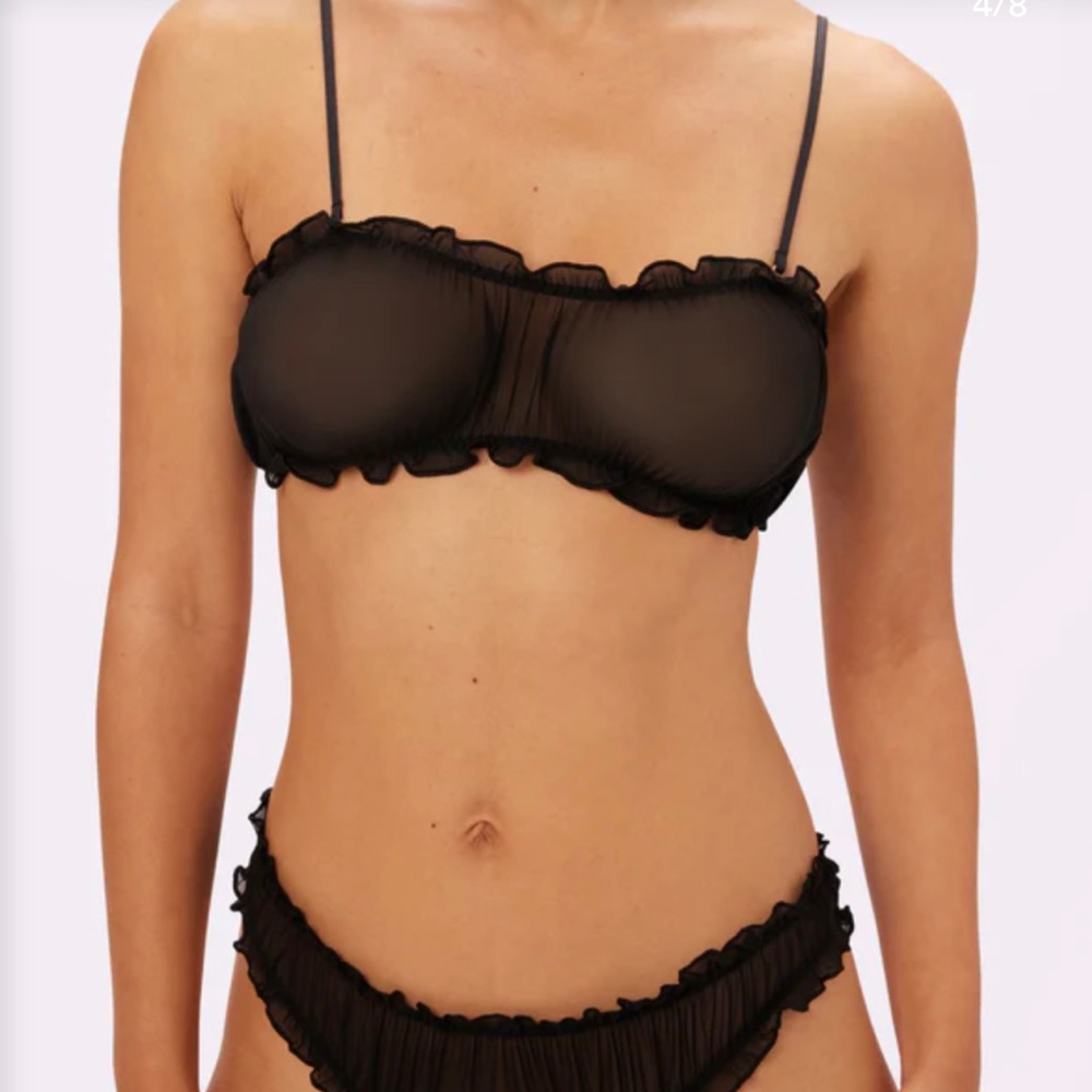 Parade Sheer Romance Flutter Bralette NWT